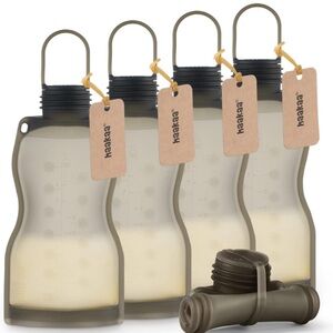 Haakaa Silicone Breast Milk Storage Bags, Baby Food etc